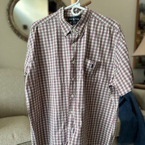 Polo Ralph Lauren Short Sleeve Button Down Shirt. XL. Small Rip.